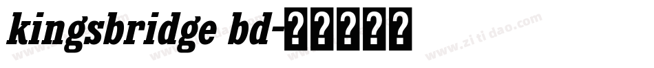 kingsbridge bd字体转换